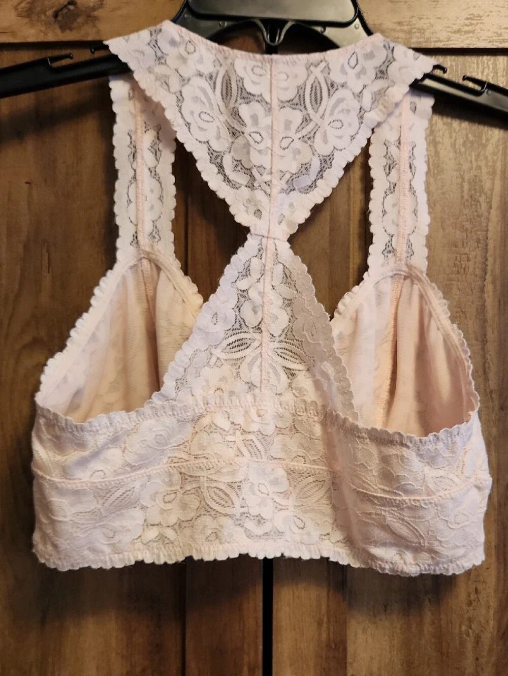 Free People Light Pink Lace Racerback Bralette
